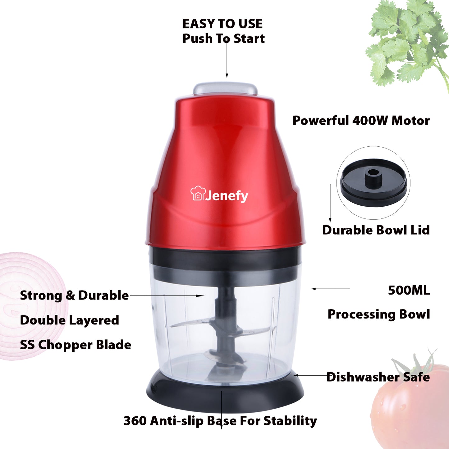 jenefy electric chopper 250 watt