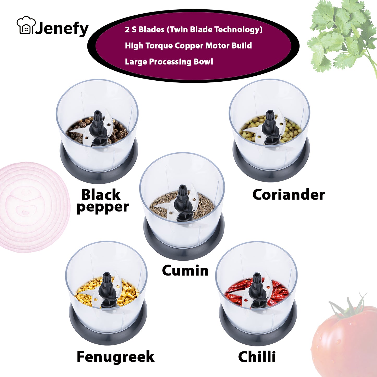 jenefy electric chopper 250 watt