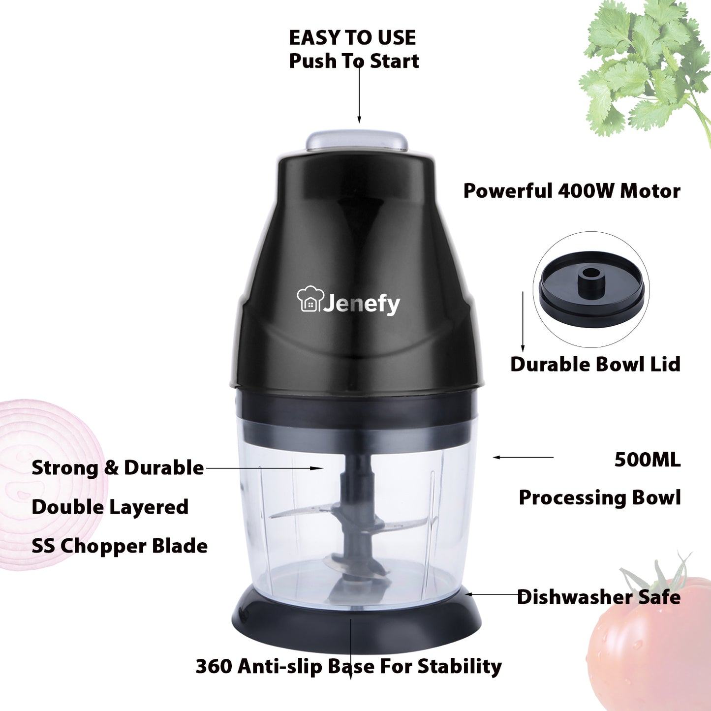 jenefy electric chopper 250 watt