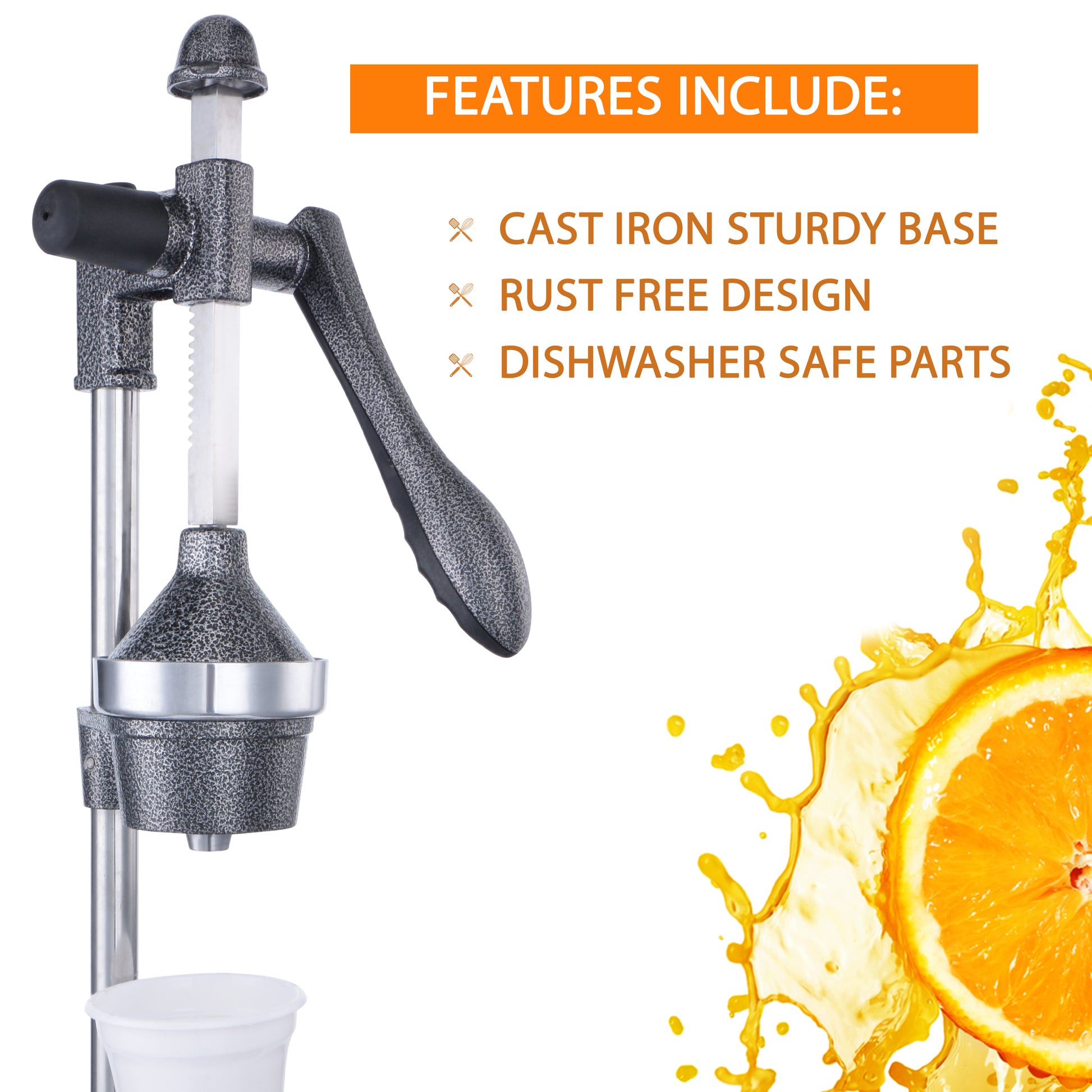 jenefy hand press juicer manual citrus juicer